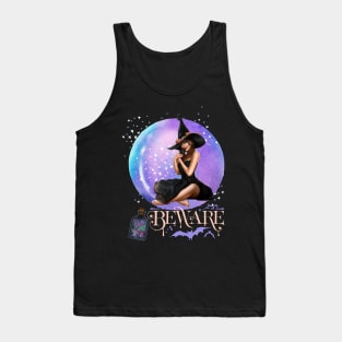 Magic Witch Tarot cards Beware potion witchy Witchcraft astrology Halloween Tank Top